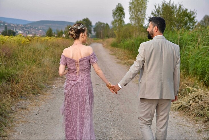 s Beden mor Renk Nişanlık abiye gece elbisesi pırıltılı