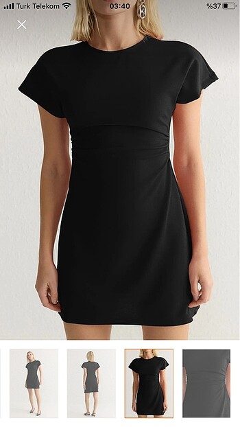 xs Beden siyah Renk TRENDYOLMİLLA Siyah Bodycone/Vücuda Oturan Büzgü/Drape Detaylı M