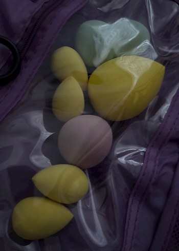 Sarı Pastel Makyaj Süngeri Seti