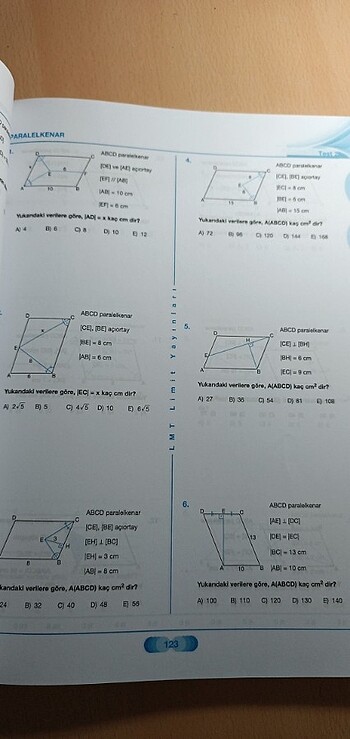  Beden TYT AYT Geometri Soru Bankası 