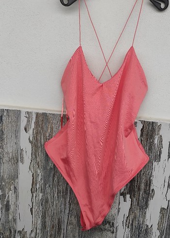 Bershka Somon İnce Askılı Kadın Çıtçıtlı - Görsel 3