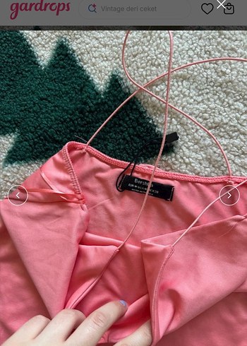 Bershka Somon İnce Askılı Kadın Çıtçıtlı - Görsel 2