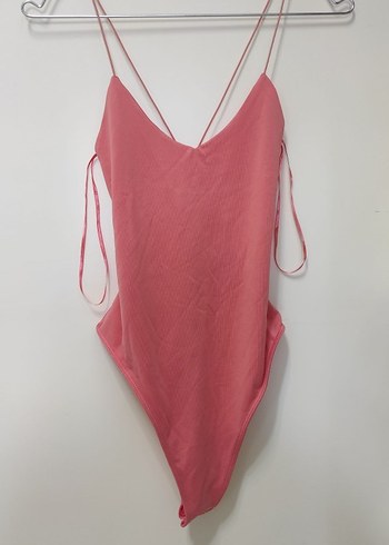 Bershka Somon İnce Askılı Kadın Çıtçıtlı - Görsel 7