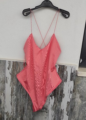 Bershka Somon İnce Askılı Kadın Çıtçıtlı - Görsel 5