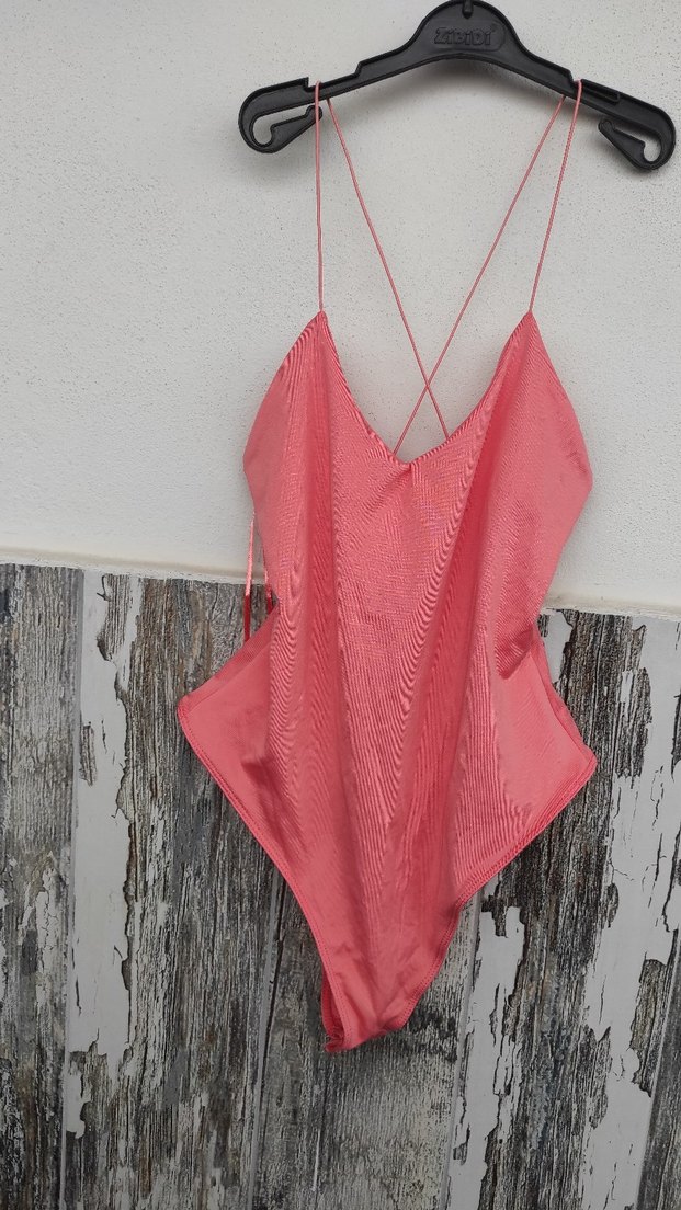 Bershka Somon İnce Askılı Kadın Çıtçıtlı - Görsel 3