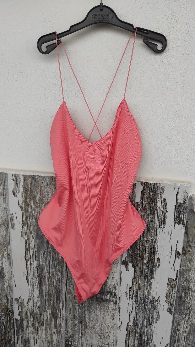 Bershka Somon İnce Askılı Kadın Çıtçıtlı - Görsel 4