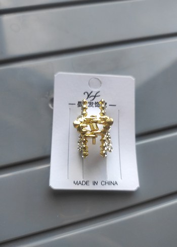 2 Adet Altın Renkli Mini Yıldız Toka - Görsel 2