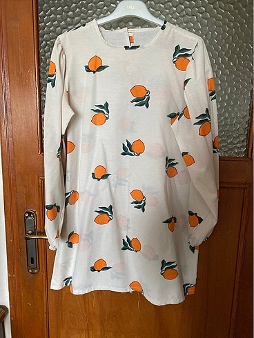 Portakal desenli tunik