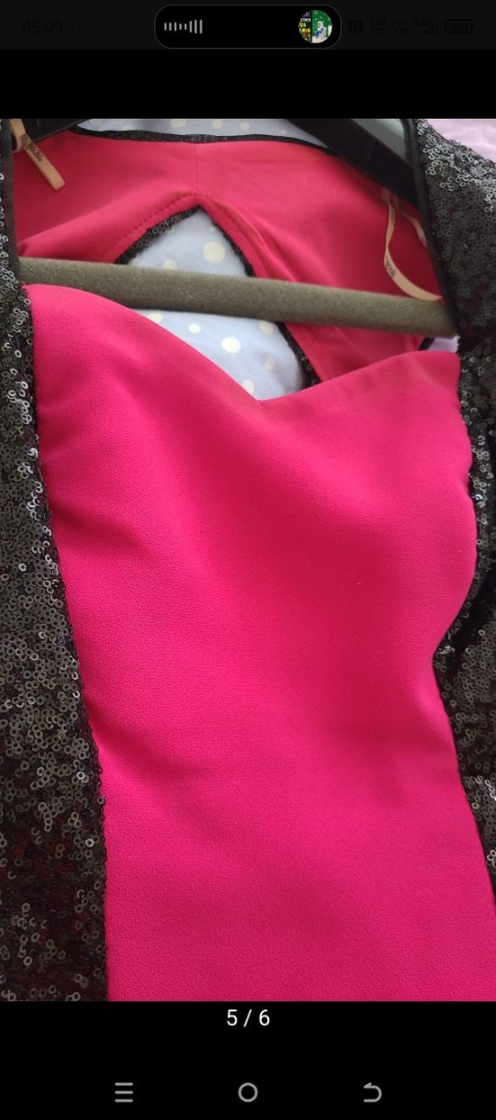 Fusya Drapeli Uzun Abiye Elbise - Görsel 5