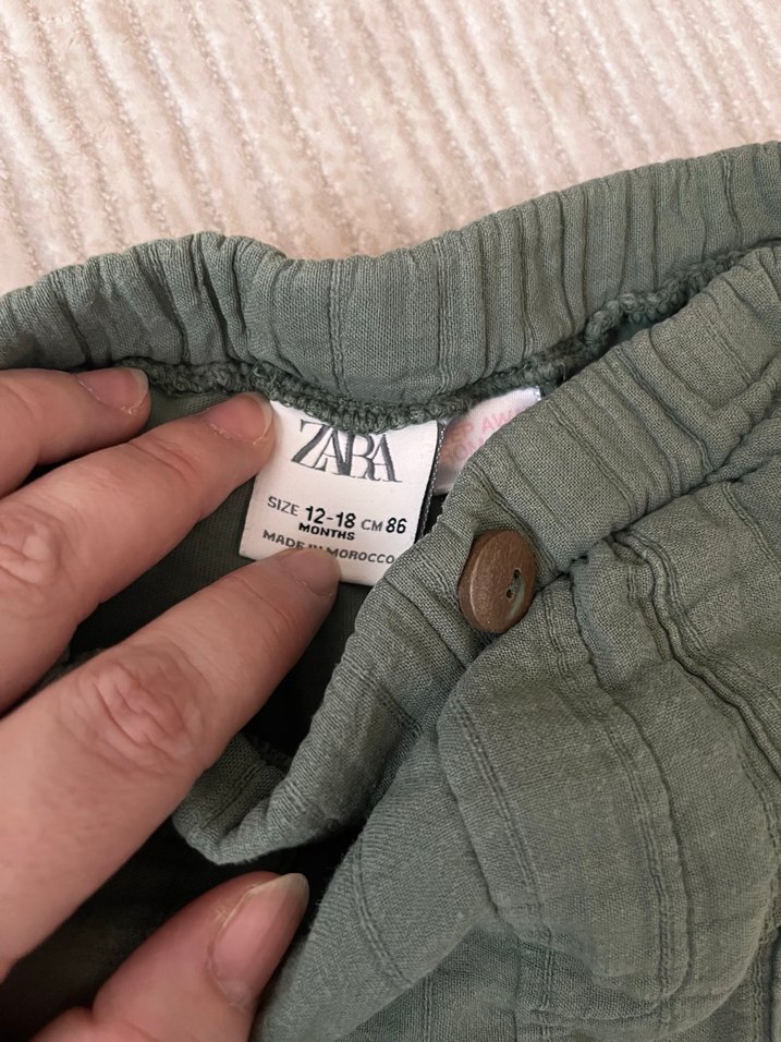 Düğmeli Keten Erkek Çocuk Şort - Görsel 2