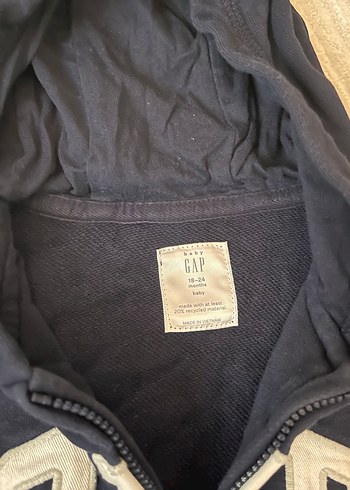 Erkek Çocuk Lacivert GAP Kapüşonlu Sweatshirt - Görsel 2