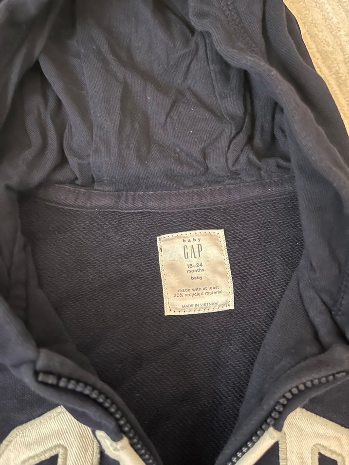 Erkek Çocuk Lacivert GAP Kapüşonlu Sweatshirt - Görsel 2