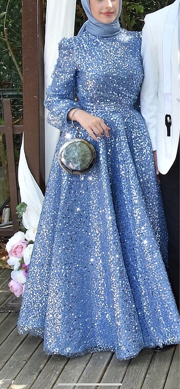 Tesettür abiye elbise - Görsel 5