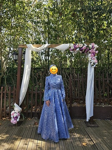 Tesettür abiye elbise - Görsel 2