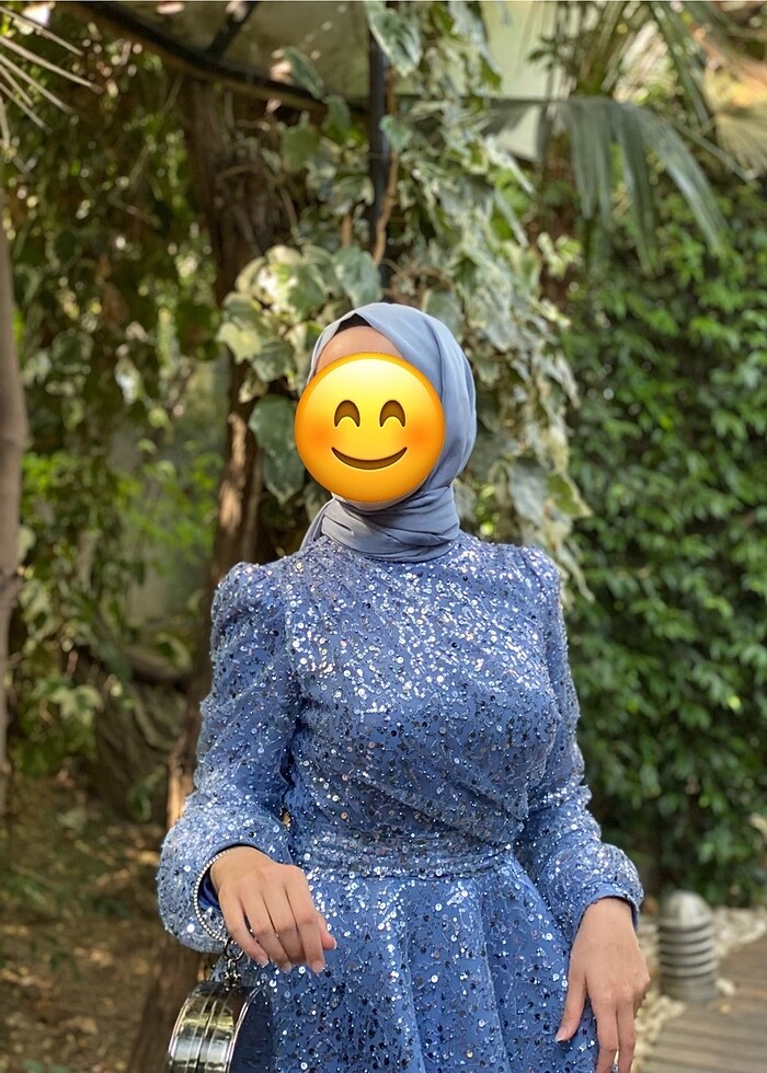 Tesettür abiye elbise - Görsel 3