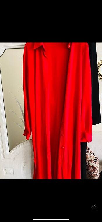 l Beden kırmızı Renk 40/42 beden uyumlu tunik