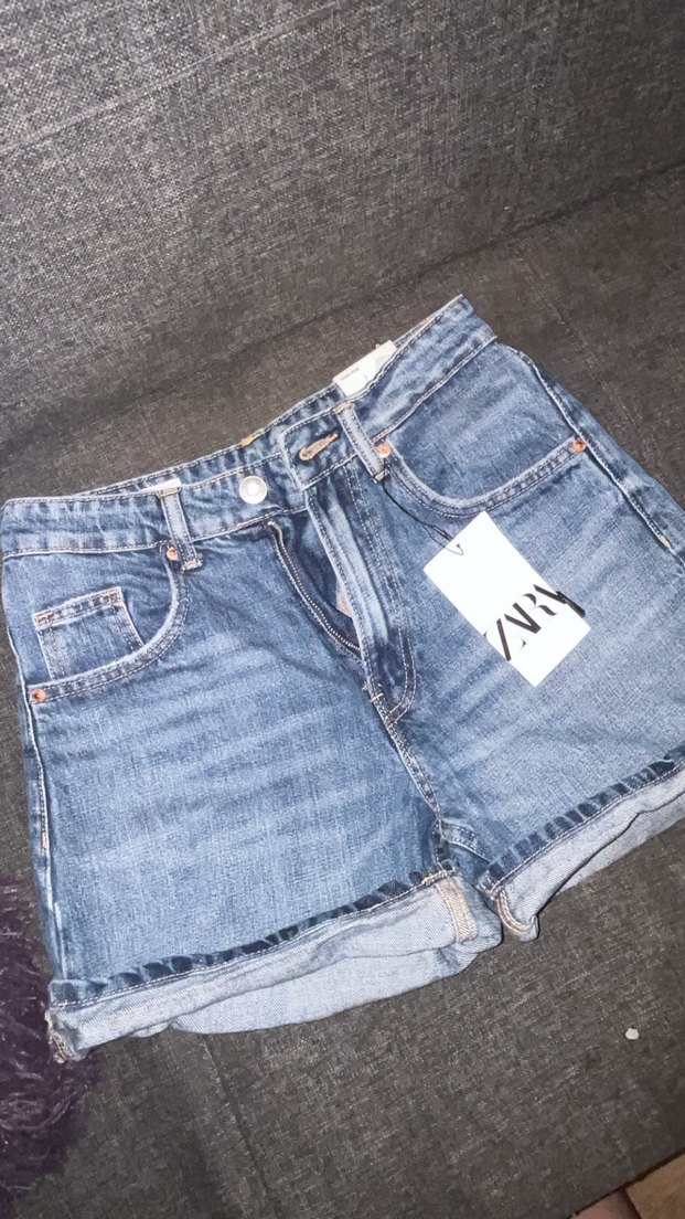 Kadın Mavi Denim Şort - Görsel 2