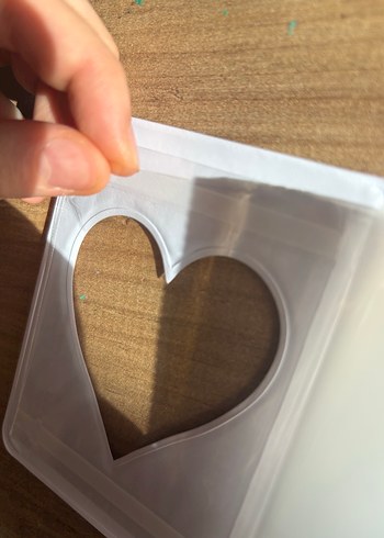 Kalp Şekilli Mor Pastel Binder - Görsel 7