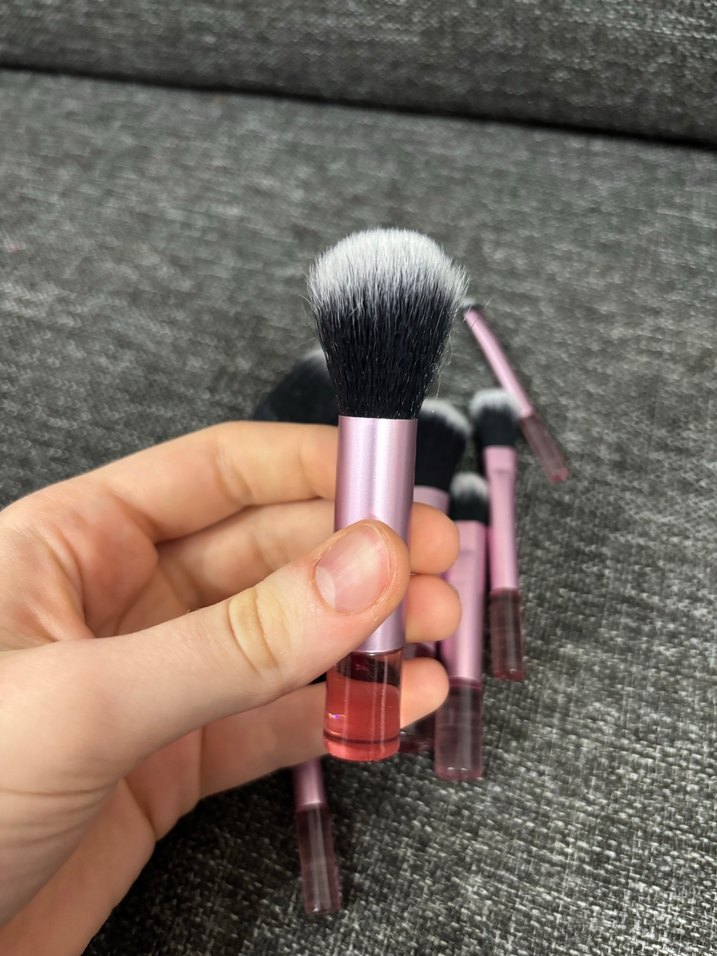 Pembe Makyaj Fırça Seti - Görsel 4