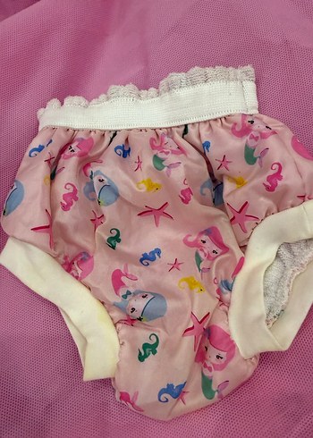 Pembe Deniz Kızı Desenli Çocuk alıştırma külot - Görsel 2