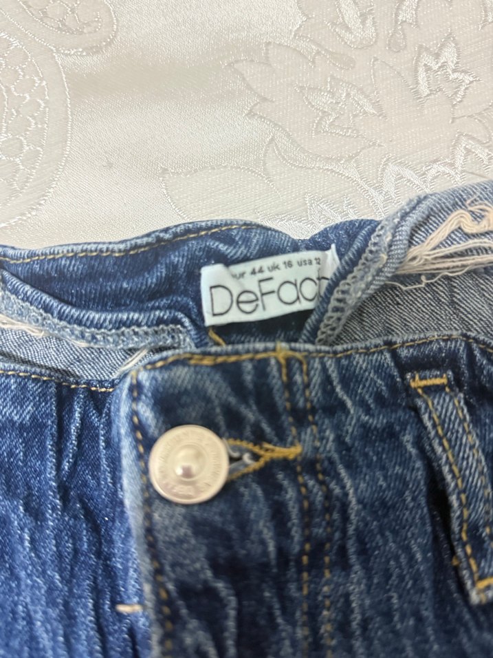 Lacivert Bol Kesim Kadın Denim Pantolon - Görsel 2