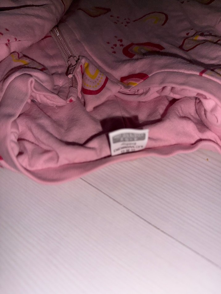 Fermuarlı Pembe Bebek Kız uyku tulumu - Görsel 2