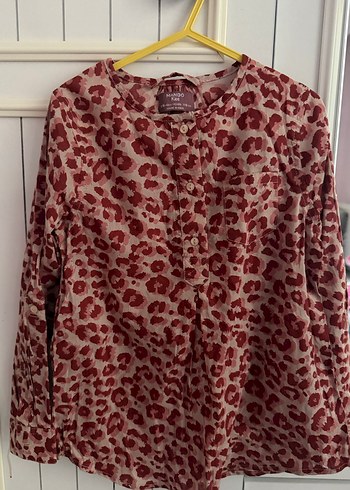 Bordo Desenli Bohem kız çocuk elbise - Görsel 2