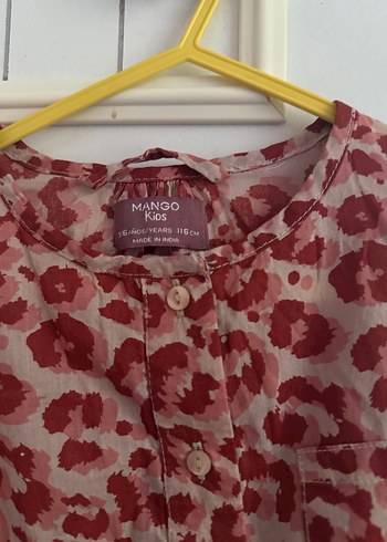 Bordo Desenli Bohem kız çocuk elbise - Görsel 4