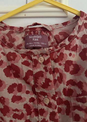 Bordo Desenli Bohem kız çocuk elbise - Görsel 3