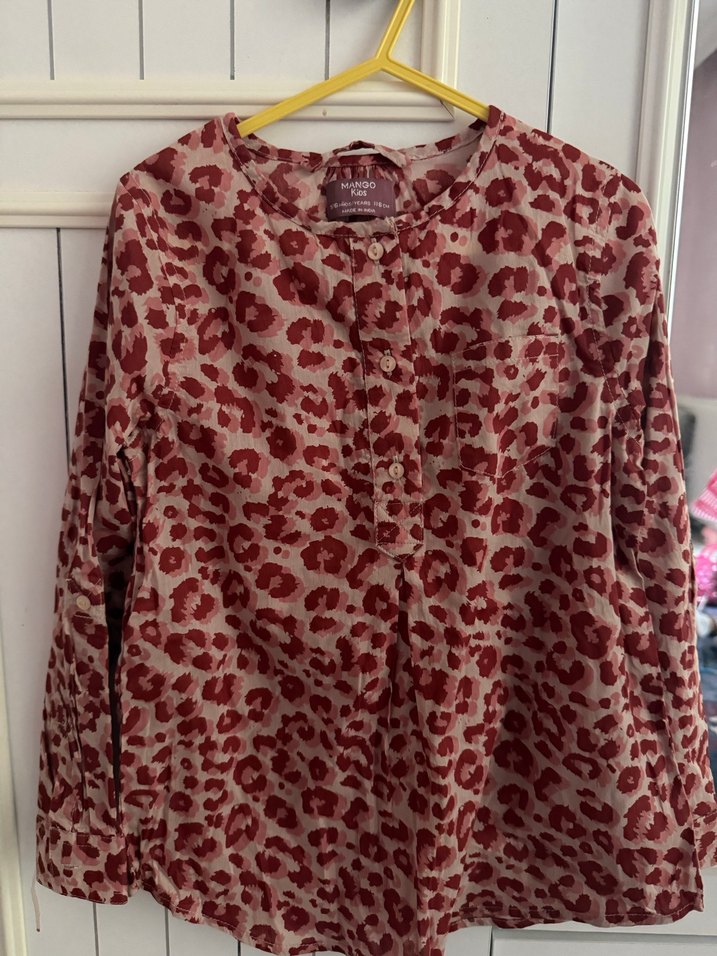 Bordo Desenli Bohem kız çocuk elbise - Görsel 2