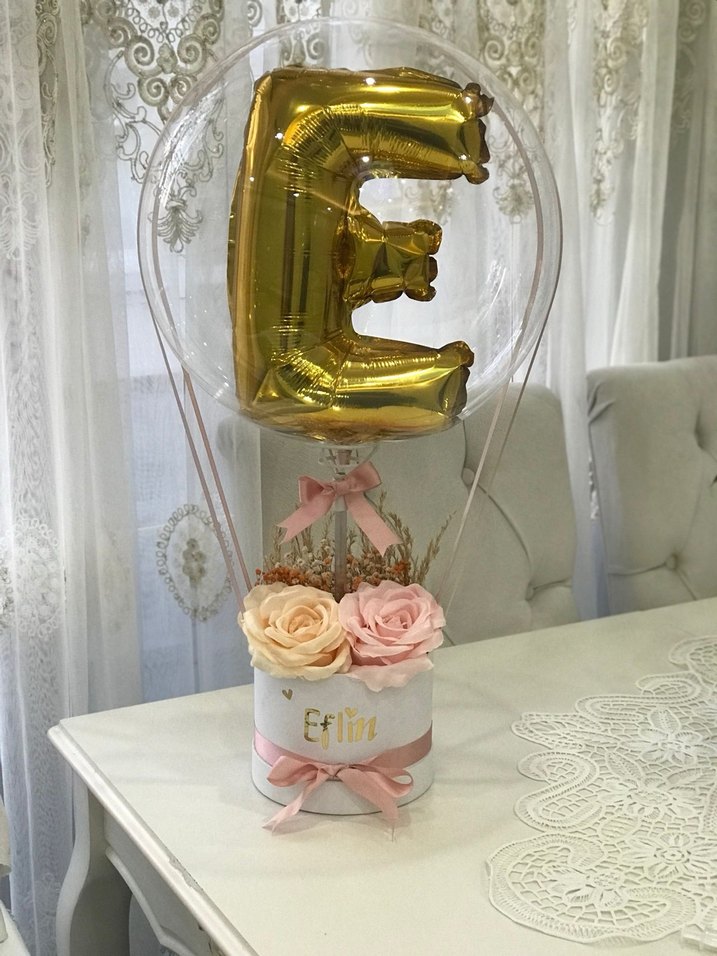 Altın Harf Balonlu Parti Süsü - Görsel 4