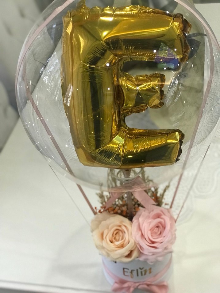 Altın Harf Balonlu Parti Süsü - Görsel 2