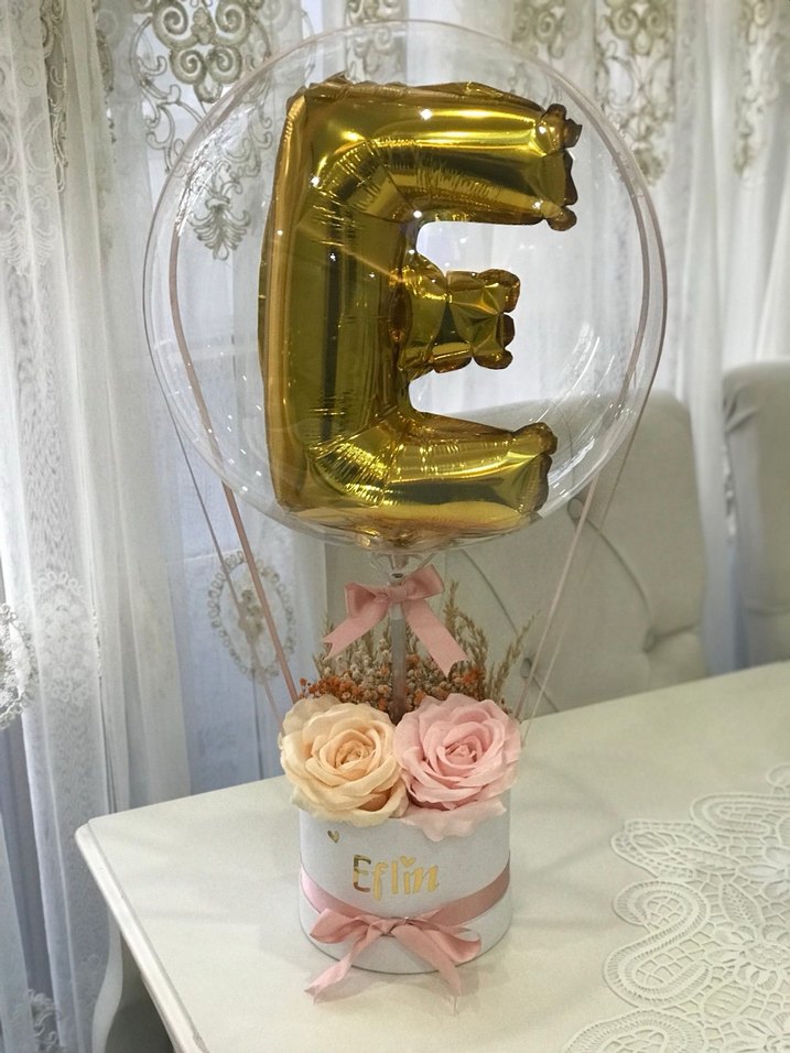 Altın Harf Balonlu Parti Süsü - Görsel 3