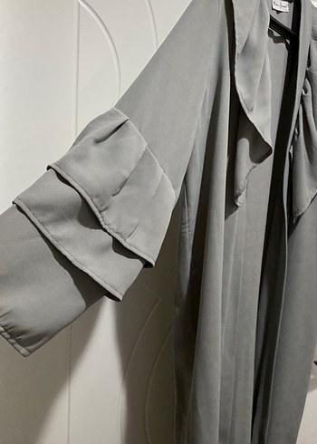 Gri Uzun Kadın Salaş Robe - Görsel 4