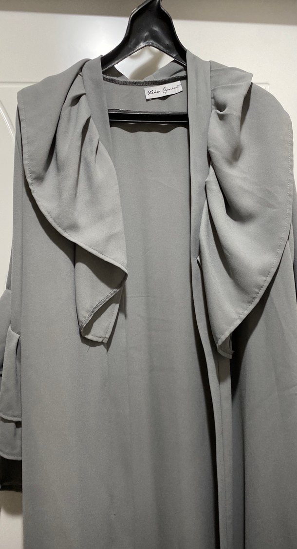 Gri Uzun Kadın Salaş Robe - Görsel 3