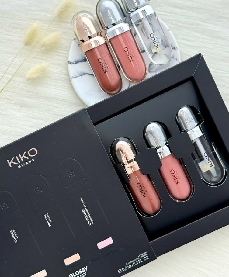 KIKO Milano 3'lü  Parlak Likit Ruj Seti - Pembe Tonlar - Görsel 2