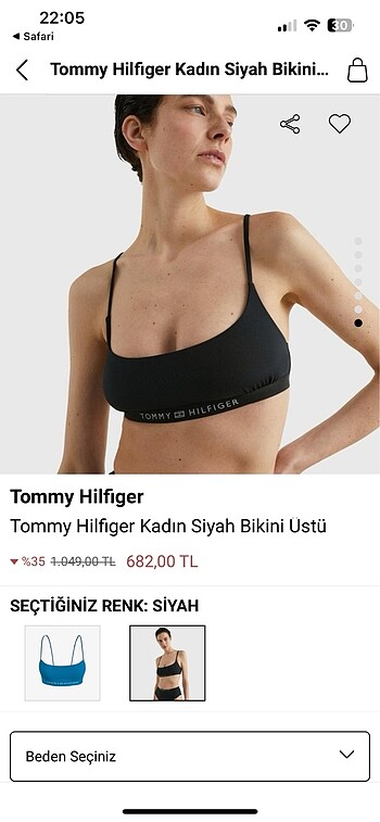 Tommy bikini sütyen