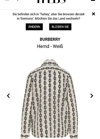 Burberry Zincir gömlek 