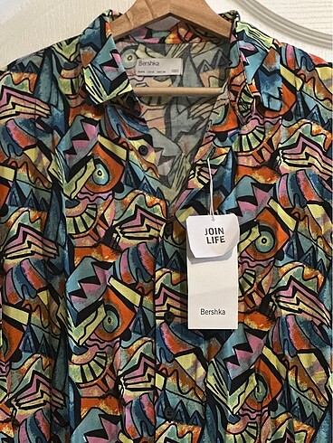 Oversize Unisex gömlek bershka - Görsel 2