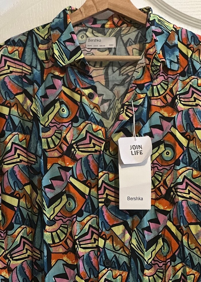 Oversize Unisex gömlek bershka - Görsel 2