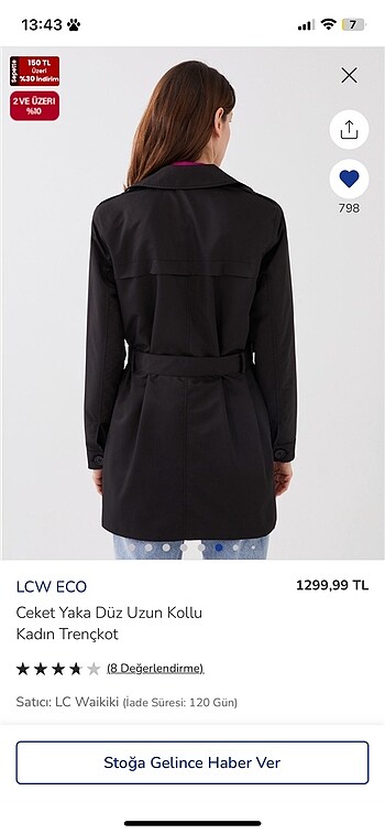 LC Waikiki Trençkot