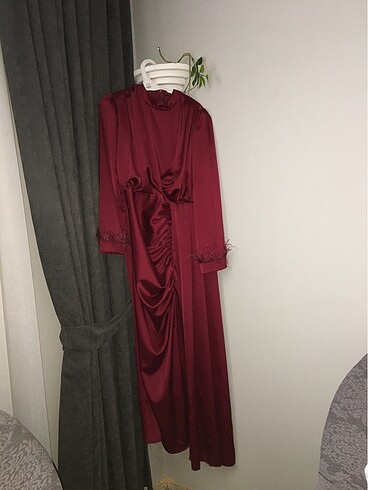 42 Beden bordo Renk Abiye