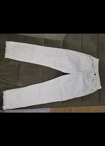 26 Beden beyaz Renk Beyaz Jean Pantolon (26]