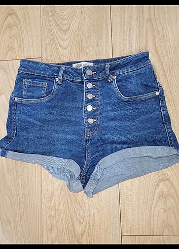 36 Beden mavi Renk Zara Jean Şort (36)