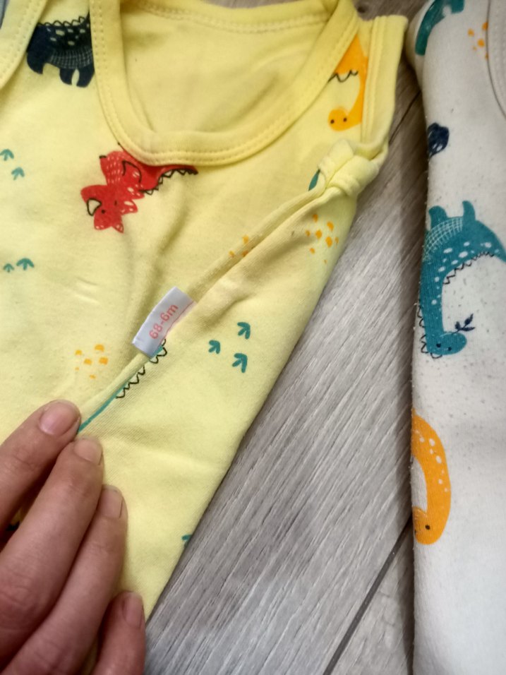 4 Adet Desenli Bebek Zıbın (3-6ay) - Görsel 2