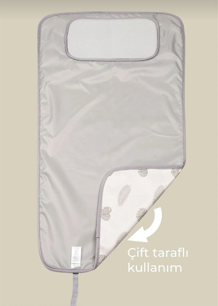 Beyaz Gri Desenli Çocuk Uyku Minderi - Görsel 4