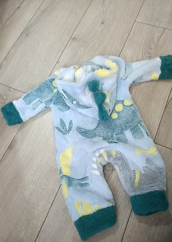 Kışlık Desenli  Bebek Tulum 3-6 ay - Görsel 3