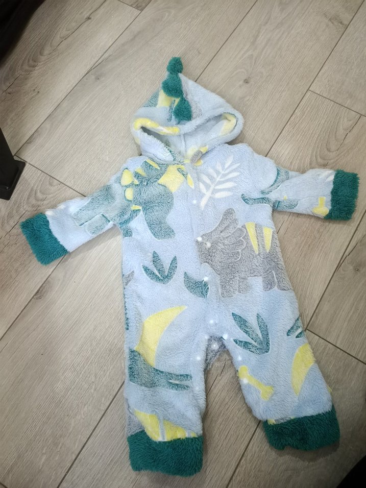 Kışlık Desenli  Bebek Tulum 3-6 ay - Görsel 2