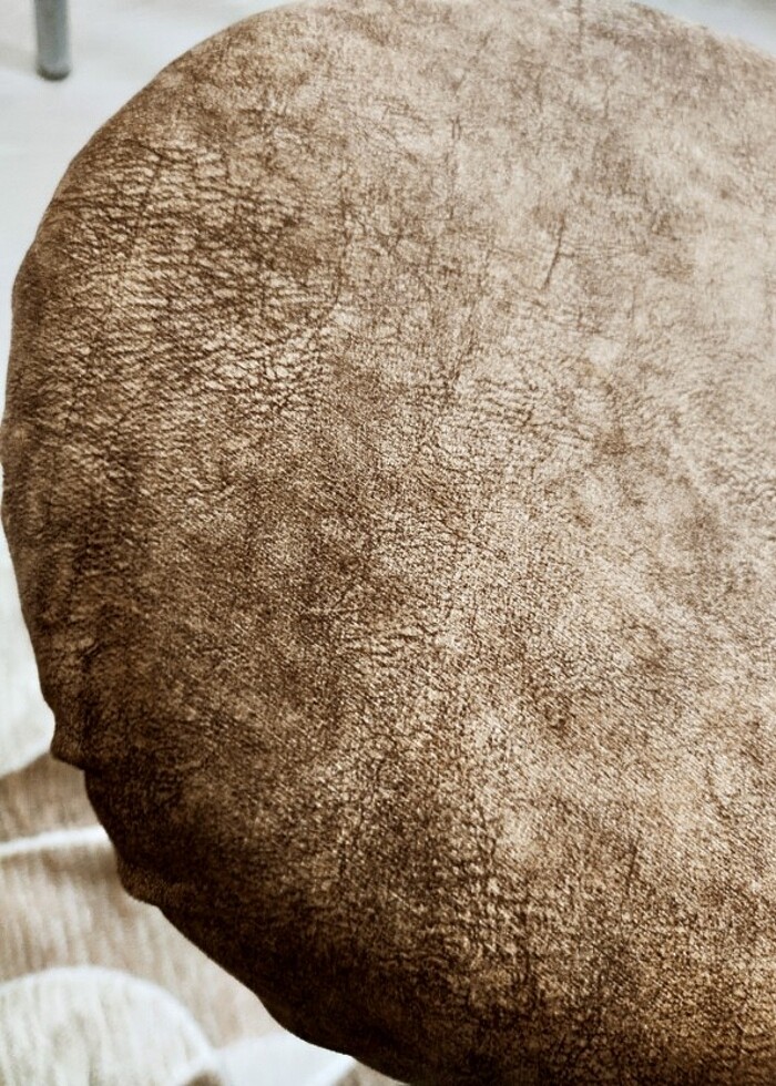 Tay tüyü kumaş Tabure, Yemek Sandalyesi, Makyaj Masası Taburesi  - Görsel 3