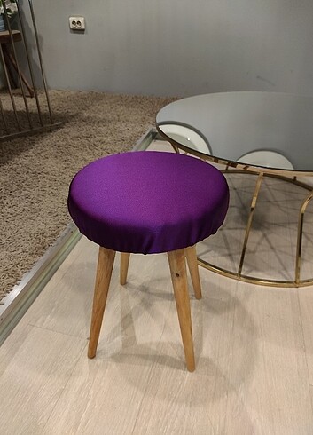 Puf Tabure, Makyaj Sandalyesi, Sünger Tabure - Görsel 3